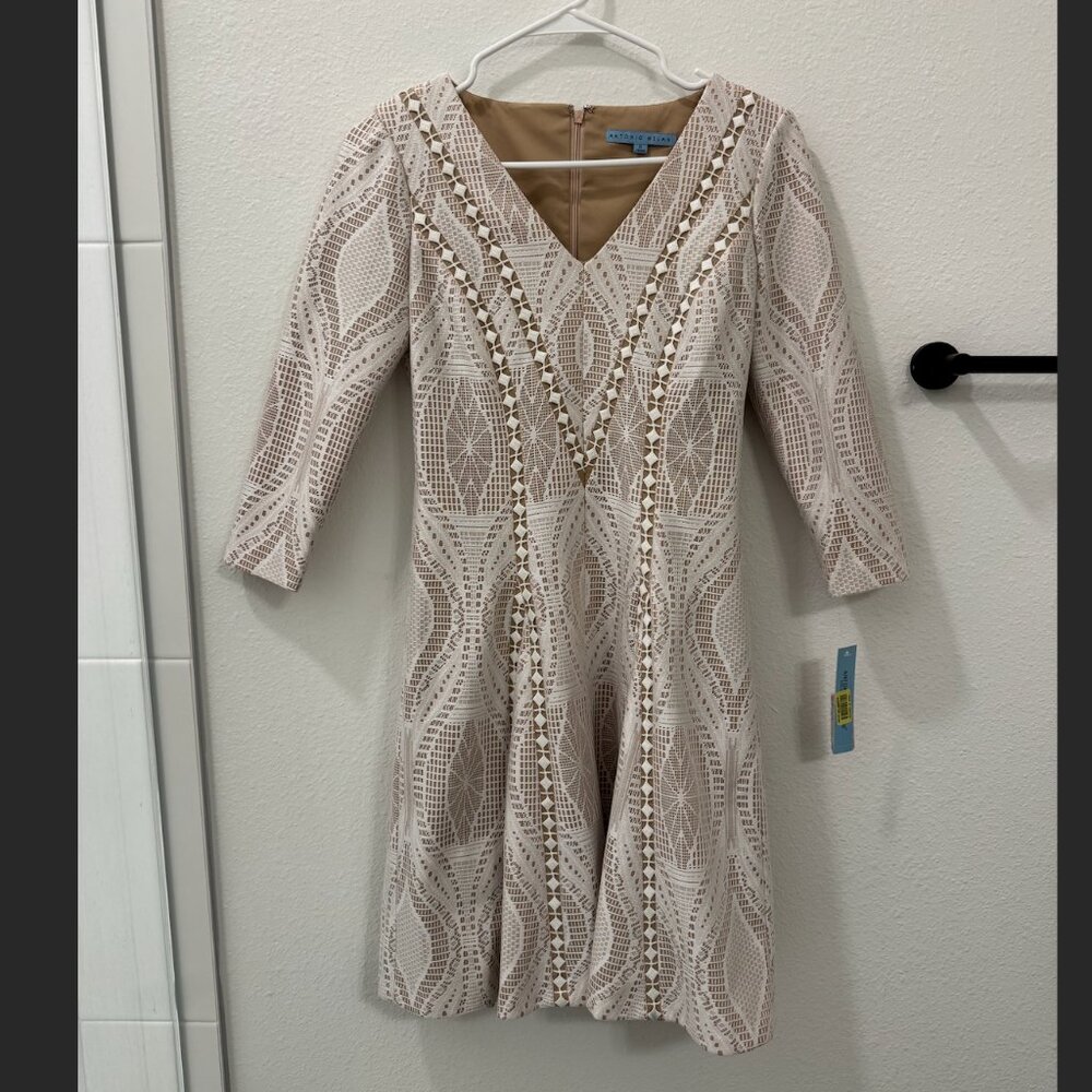 Antonio Melani Cream Lace Fit & Flare Dress | Size 0 | NWT